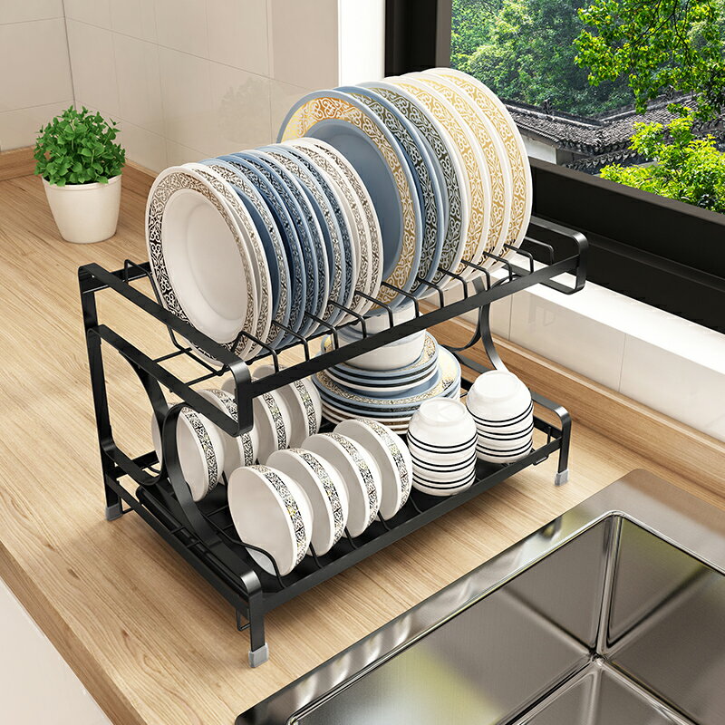 廚房置物架放瀝水碗架用具碗碟碗筷用品家用大全碗柜餐具架收納盒