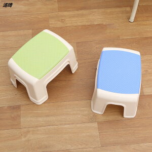 名藤創意塑料凳子加厚成人換鞋凳兒童矮凳浴室凳洗腳凳方凳小板凳
