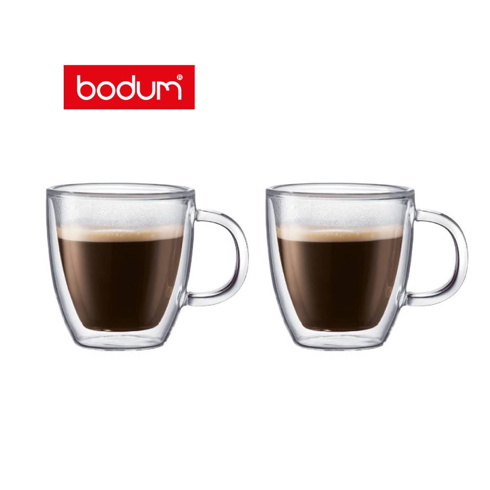 bodum bistro雙層玻璃馬克杯 2入組 300cc