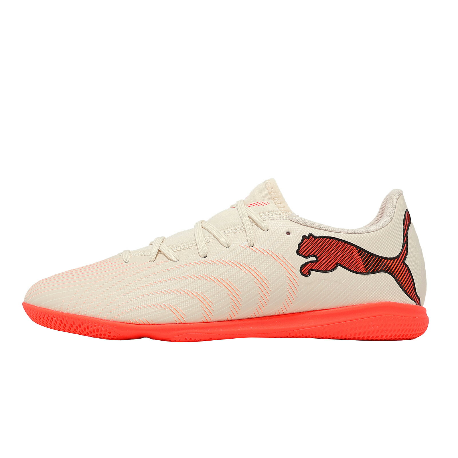 Puma 足球鞋 Future 9 Play IT 男鞋 米白 室內運動 浮雕紋 109176-01