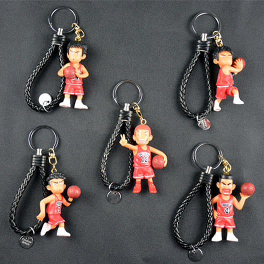 灌籃高手立體皮質鑰匙掛件