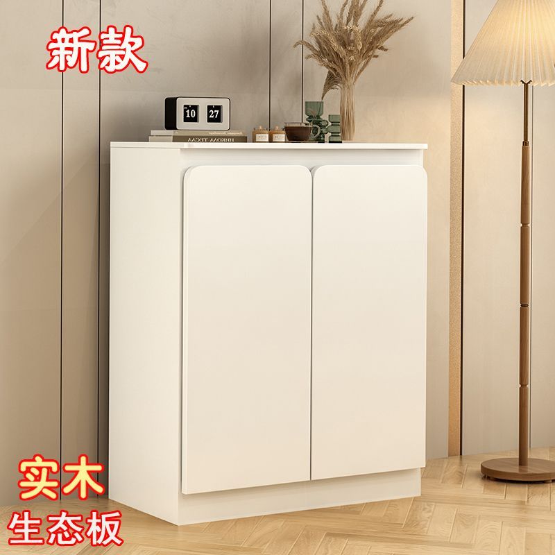 免運 定製實木櫃子儲物櫃家用大容量廚房簡易落地櫥櫃餐邊櫃置物櫃定做115-SFY 保售後 快速出貨