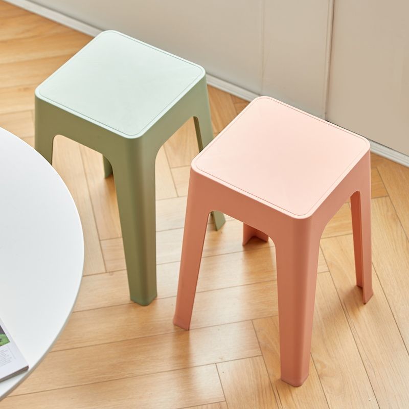 免運 家用凳子 可疊放凳子塑料凳子家用加厚塑料北歐凳子家用加厚結實客廳餐桌現代防滑疊放椅子簡約高凳板凳