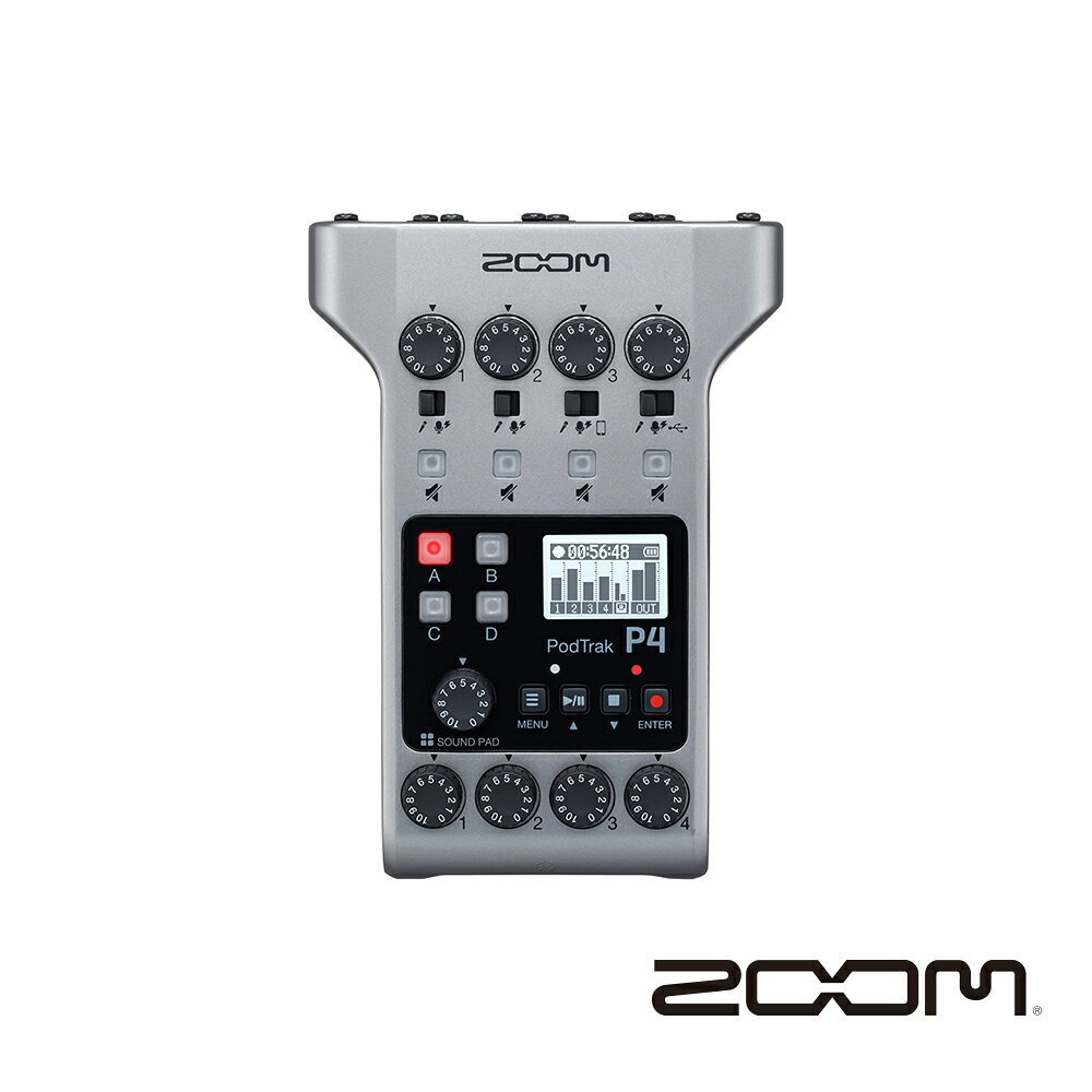 限時★.. ZOOM PodTrak P4 PODCAST 錄音介面 適用 iOS 設備 輕巧便攜 播客 XLR TRRS 正成公司貨【夏日限時 全館點數5倍送】