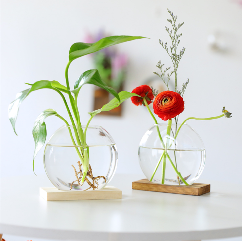 花瓶透明花瓶水培花瓶桌上型花瓶木座工藝水根植物玻璃花瓶客廳家居裝飾辦公室桌面 巨路生活館 樂天市場rakuten 花瓶透明花瓶水培花瓶桌上型花瓶木座工藝水根植物玻璃花瓶客廳家居裝飾辦公室桌面 巨路生活館 樂天市場rakuten