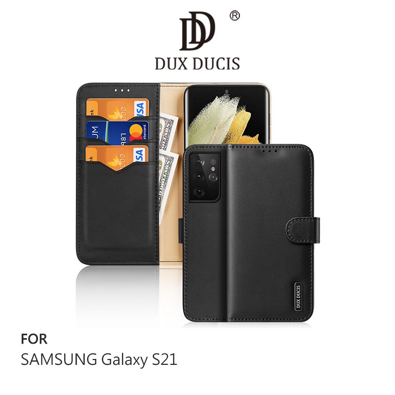DUX DUCIS SAMSUNG Galaxy S21、S21 Ultra、S21+ Hivo真皮保護套【APP下單4%點數回饋】