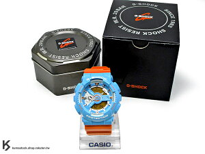 [30%OFF] 2015 新款登場 超人氣90年代復古配色 日本限定款 CASIO G-SHOCK GA-110NC-2ADR 藍橘 亮藍橘 雙色 亮面錶帶 !