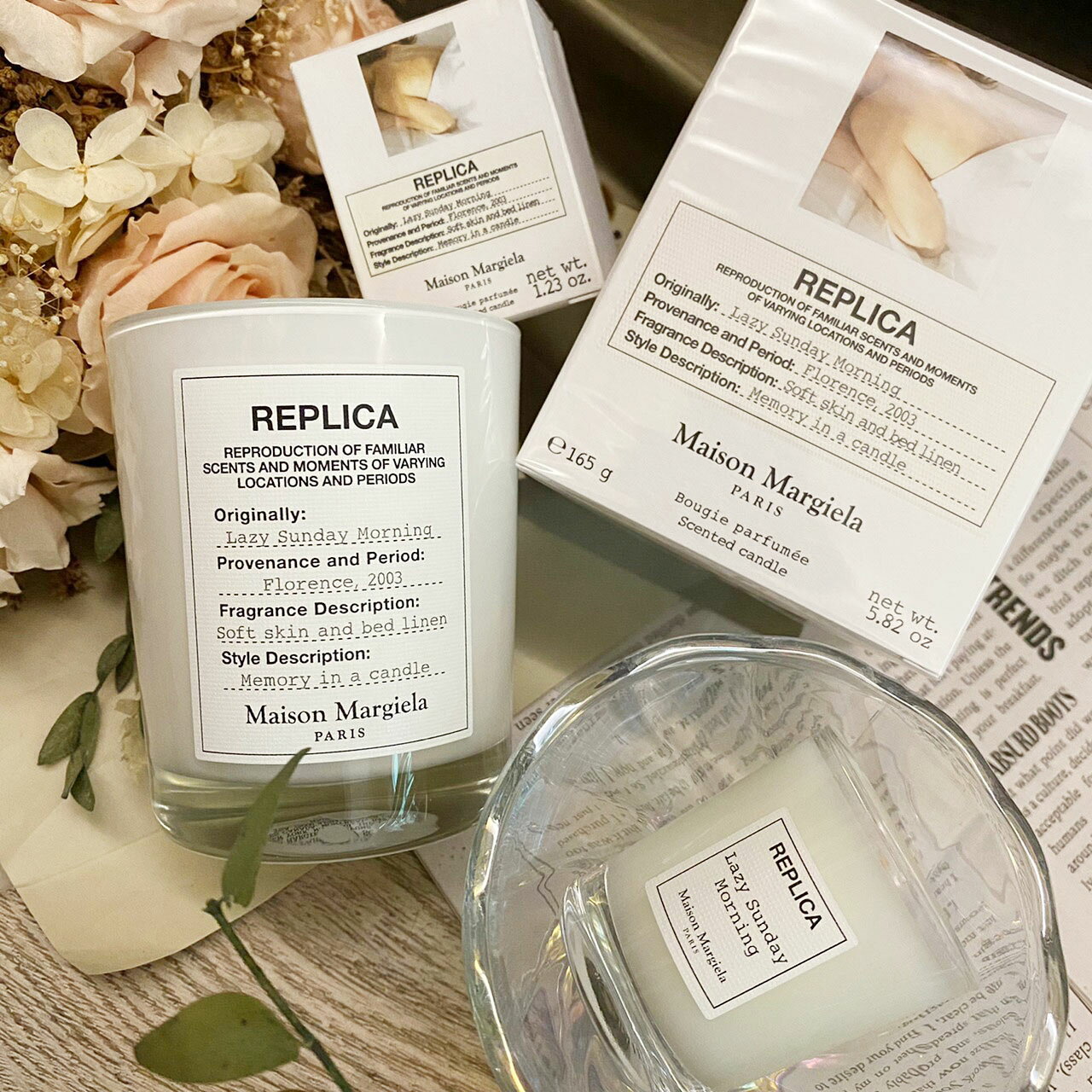 【Maison Margiela】馬吉拉 慵懶週末 爵士酒廊 香氛蠟燭 蠟燭 Lazy Sunday Morning 居家香氛 165g 鳶尾花 玫瑰 白麝香｜夏季推薦⚡專櫃 品牌香氛