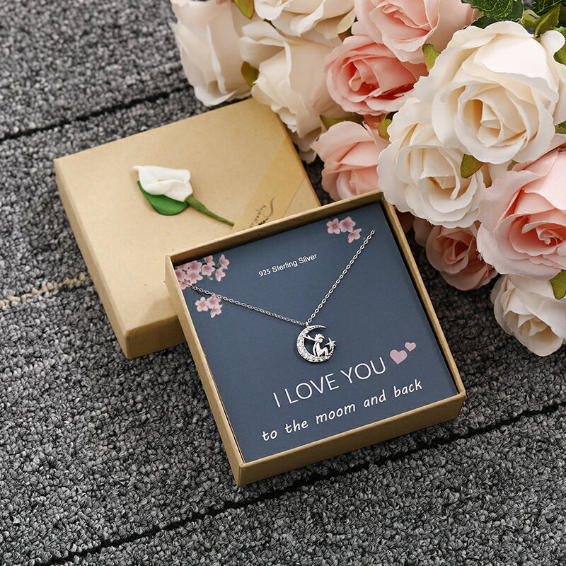 小王子系列周邊禮物星月項鏈女閨蜜生日結婚新婚禮品925純銀吊墜 1