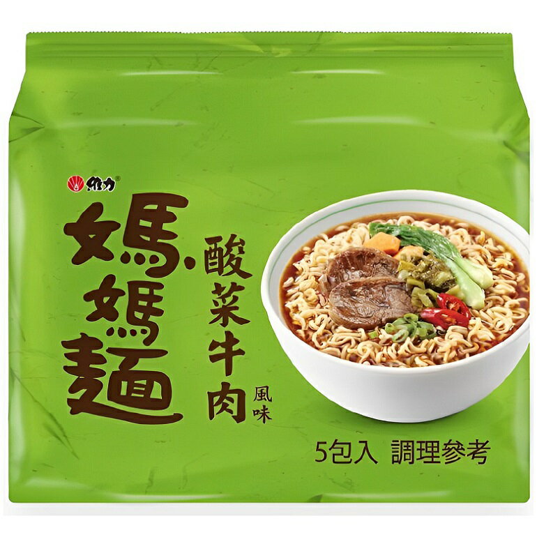 維力 媽媽麵酸菜牛肉風味(75g*5入/組) [大買家]