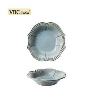 義大利 VBC casa │ 巴洛克系列 24 cm 湯盤 / 迷霧藍