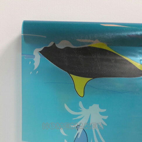 彩繪鯨魚 自黏窗貼 DIY _HO-90370 2