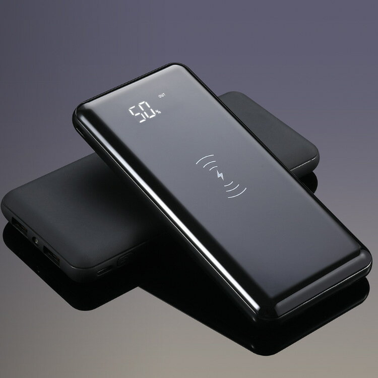 輕薄數顯聚合物無線充移動電源20000毫安手機充電寶禮品LOGO207