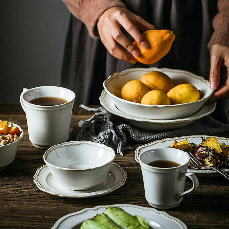 尼羅盤子菜盤家用餐盤創意北歐牛排盤西餐盤陶瓷盤子早餐盤湯盤