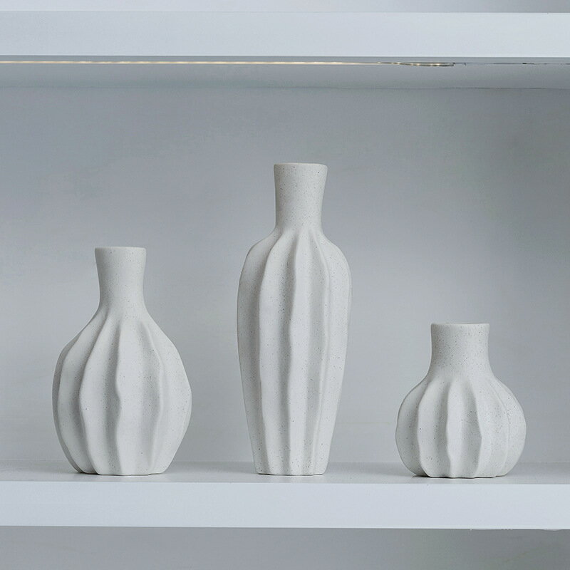 陶瓷花瓶創意擺件辦公桌家居客廳裝飾花器樣闆房擺件