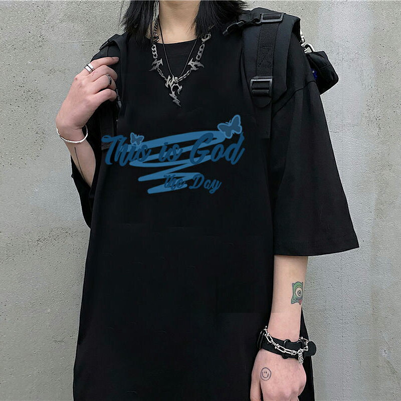 ins超火純棉短袖t恤半截袖女夏新款oversize寬松韓版學生體恤上衣