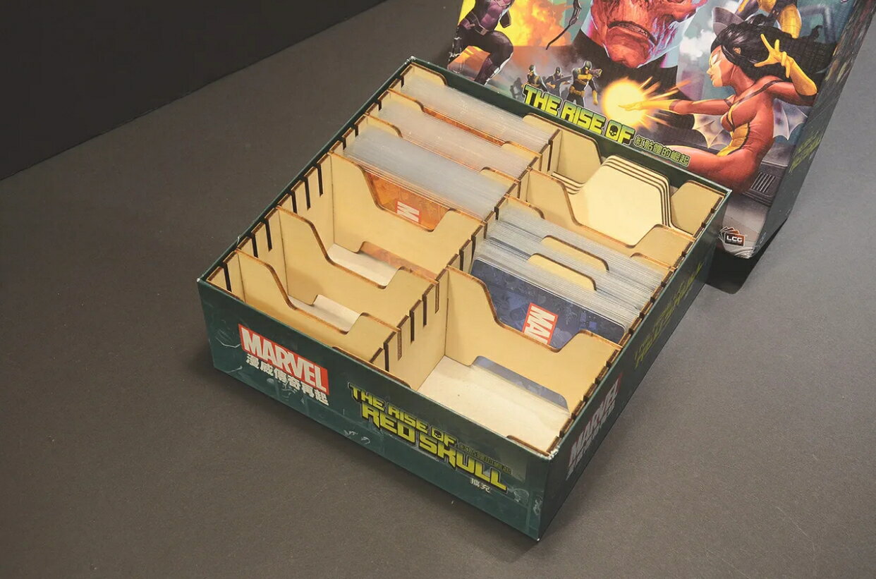 【桌遊侍】漫威傳奇再起 擴充 烏鴉盒子《免運》收納盒 正版實體店面快速出貨.木盒.收納.邪惡的意圖.紅骷髏.泰坦之影 3