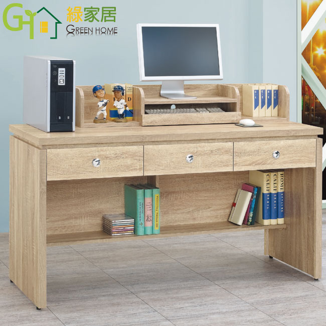 【綠家居】范特亞 時尚5尺木紋書桌/電腦桌(三色可選) 0