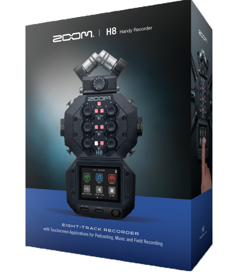 【eYe攝影】現貨 公司貨 Zoom H8 手持數位錄音機 多軌錄音機 八軌 行動錄音 直播 收音 採訪 觸控螢幕