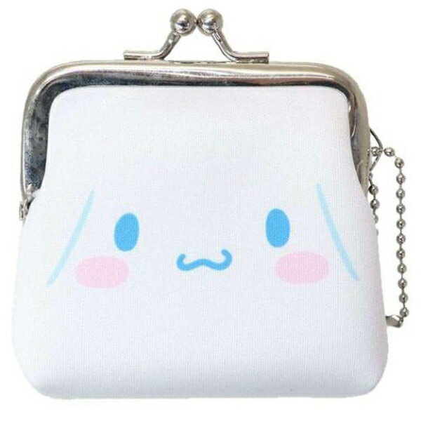 【震撼精品百貨】大耳狗 Cinnamoroll~日本Sanrio三麗鷗 大耳狗泡沫橡膠口金零錢包 (白大臉)*54358