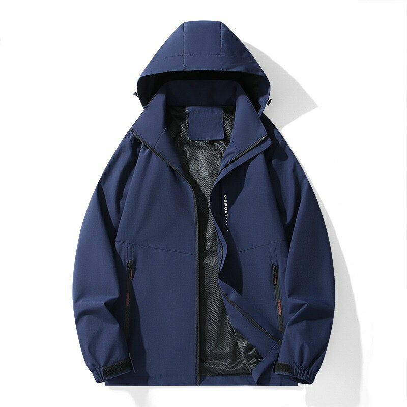 現貨+預購 衝鋒衣防風夾克-機能連帽可拆登山男外套6色74kn79【獨家進口】【米蘭精品】