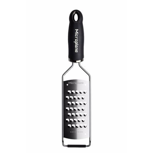 [4美國直購] Microplane 45008 不鏽鋼 刨刀 粗齒 黑 美國製 Gourmet Stainless Steel Extra Coarse Grater