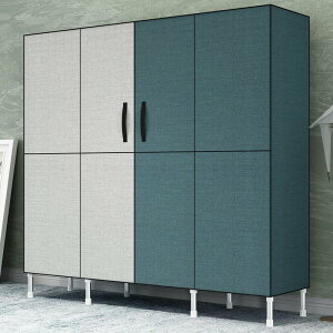 【新店鉅惠】簡易衣櫃鋼管加粗加固布衣櫃雙單人衣櫥非實木組裝收納超大布衣櫃