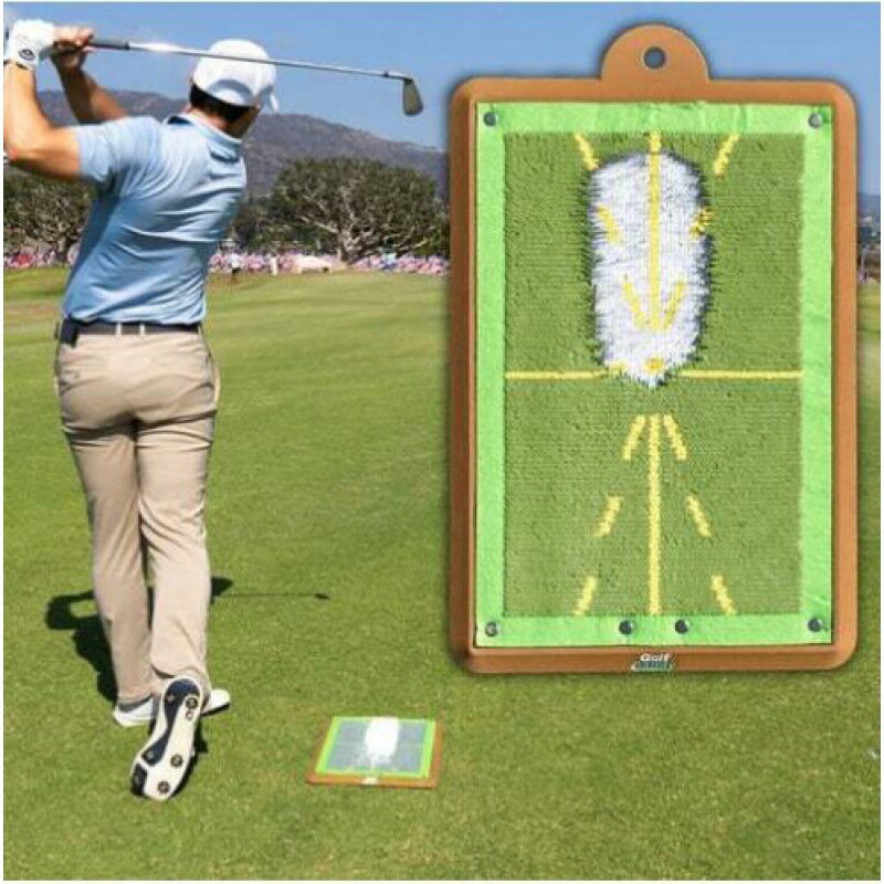 Golf Training Mat 高爾夫打擊墊揮杆軌跡練習墊擊球痕跡方向測墊