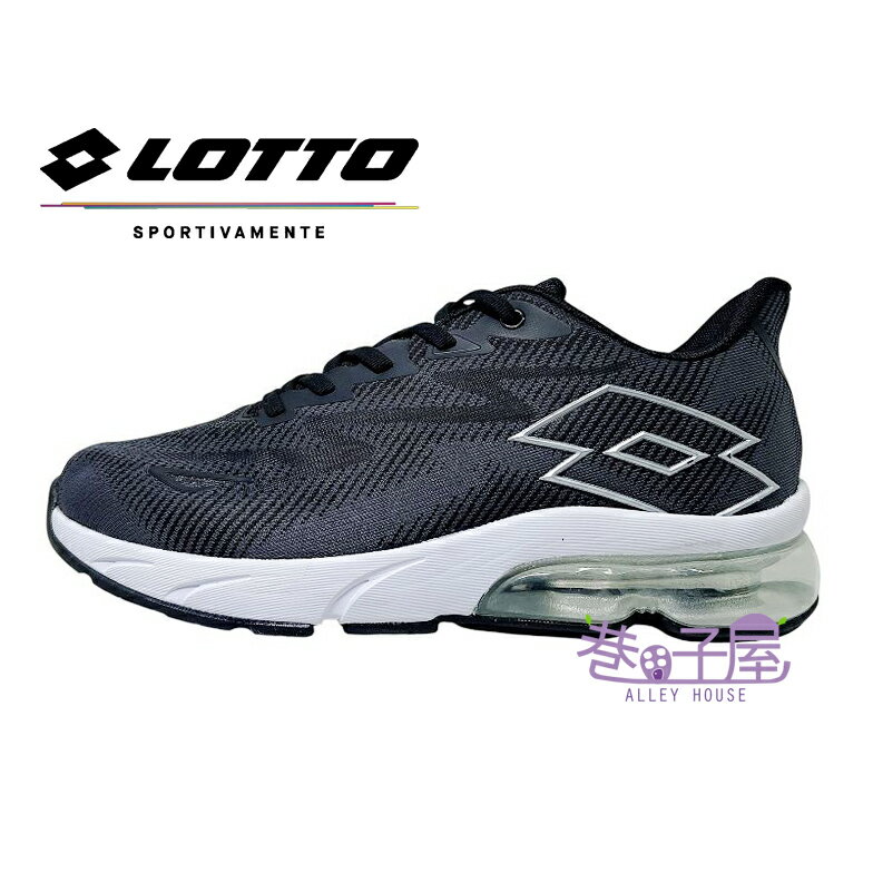 【剪標品出清】LOTTO樂得 男鞋 氣墊 運動鞋 慢跑鞋 [LTM2] 灰黑【巷子屋】