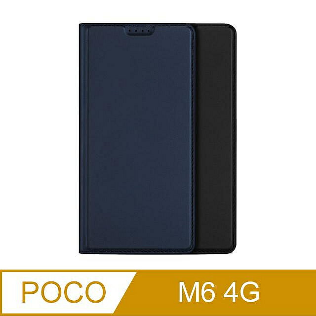 【APP4%點數】DUX DUCIS POCO M6 4G SKIN Pro 皮套 側翻皮套 插卡 可立 保護套 手機套 膚感皮套