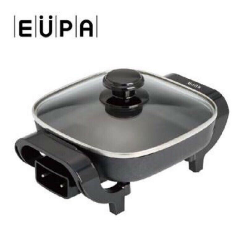 大象生活館  優柏 EUPA 滿漢電火鍋20*20公分 萬用料理鍋 電炒鍋 火鍋 電熱鍋 不沾鍋 快煮鍋TSK-2235