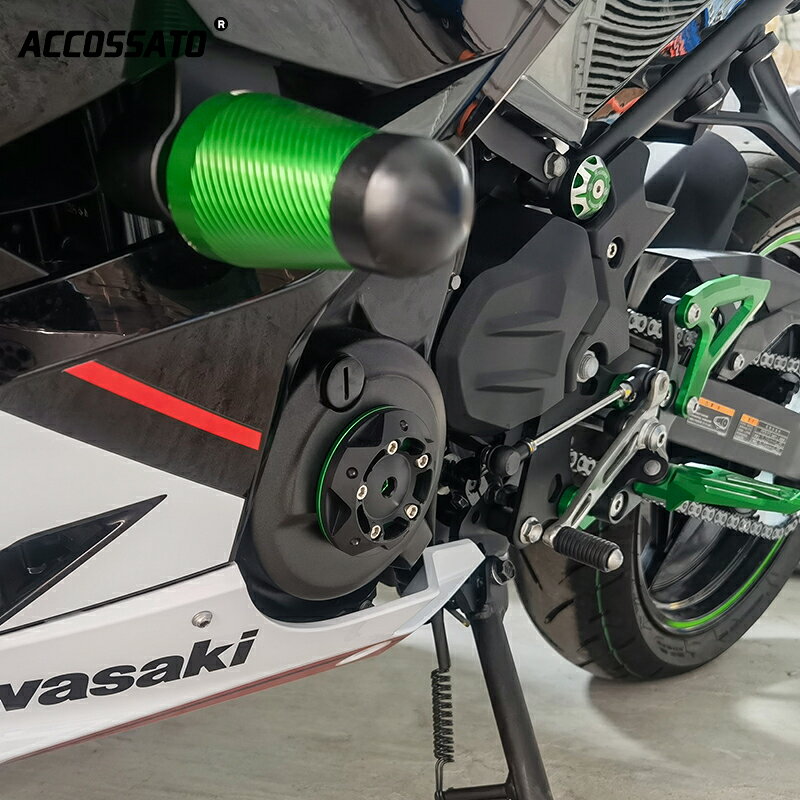 適用於川崎Ninja400發動機保護罩改裝配件Kawasaki外殼Z400防摔蓋