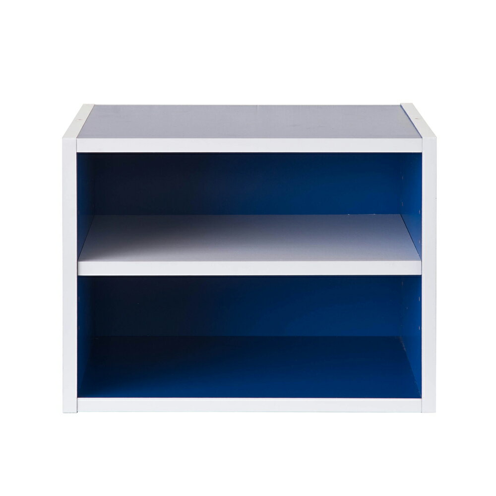 書櫃/二格/收納 TZUMii 艾莉絲二格櫃-藍色