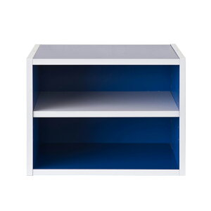 書櫃/二格/收納 TZUMii 艾莉絲二格櫃-藍色