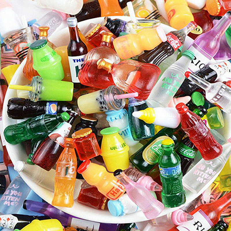 樹脂仿真卡通立體混裝瓶子配件創意飾品配件食玩diy仿真酒瓶材料