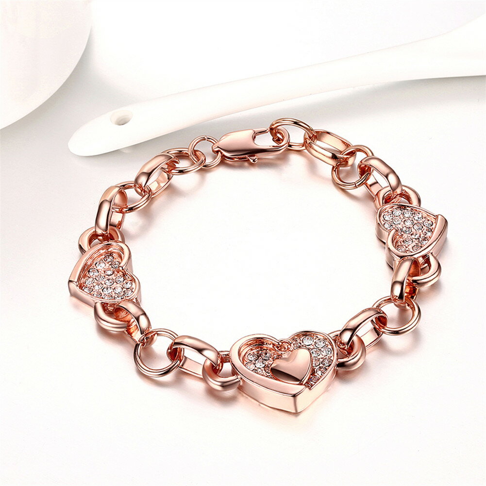 rose gold charm bracelet