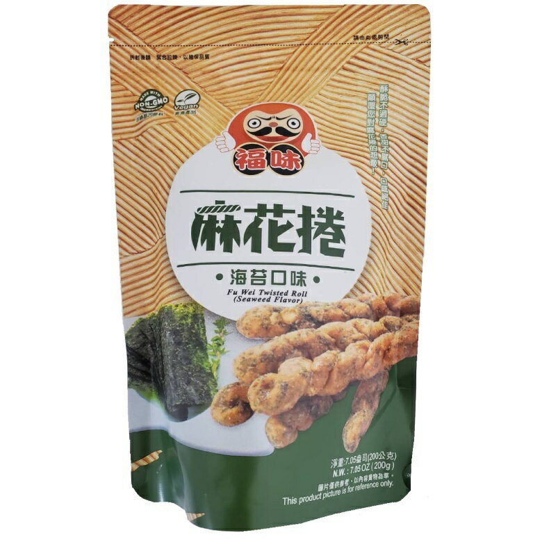 小琉球名產 福味手工麻花捲-海苔(200g/包) [大買家]