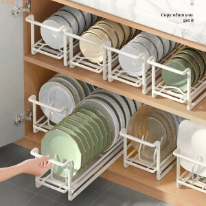 單層碗盤收納放碗碟櫥柜碗架小型柜內置物架廚房水槽瀝水籃儲物架餐具收納架