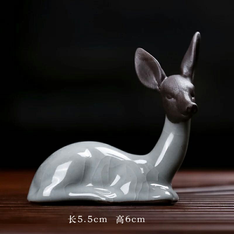 紫砂茶寵牛轉乾坤茶玩金蟾蜍擺件手工雕塑茶盤茶道具可養 9