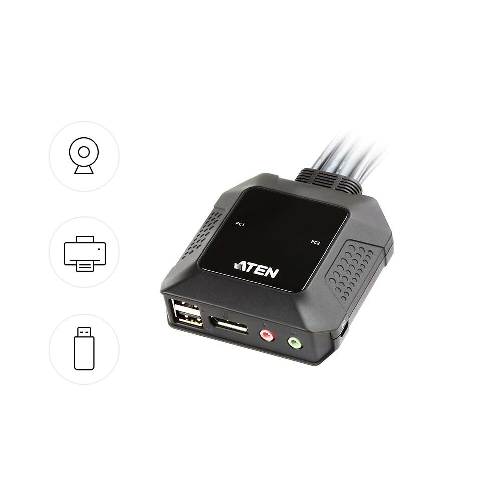 Switch KVM DisplayPort à 2 ports