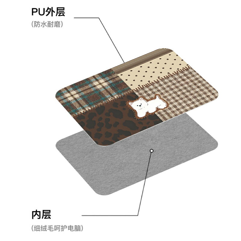 奈斯 ALLMART簡約治癒條紋小狗電腦包通勤華為matebook蘋果macbook14寸防震耐摔聯想小新Air內膽收納保護套
