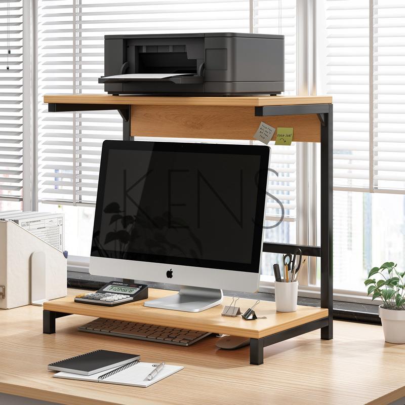 收納架 收納櫃 電腦增高架顯示器托架底座支架桌面書架辦公桌收納打印機置物架子
