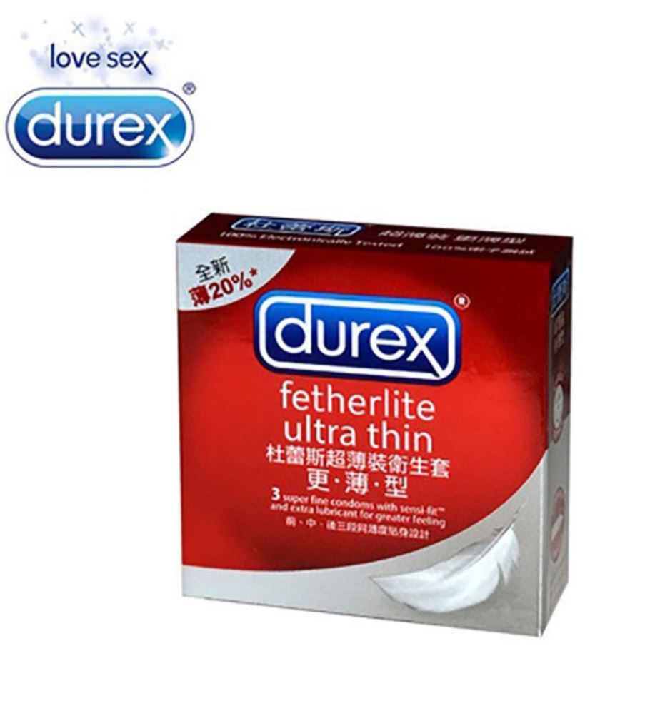 Durex杜蕾斯 更薄型 保險套 3入裝 超薄衛生套