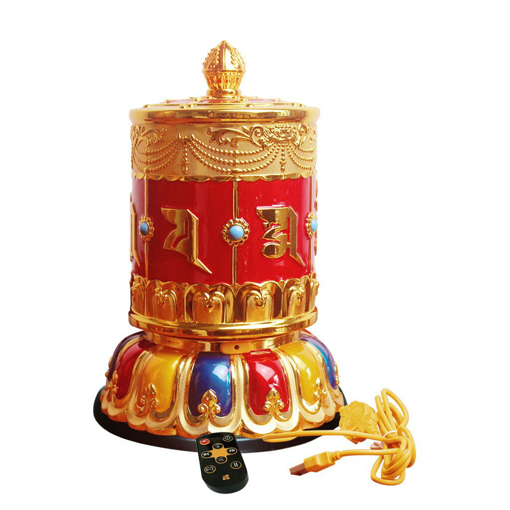 【新韻傳音】轉好運轉經輪 電動轉經輪 如法裝臟正統開光 法器 開運 招財 祈福 轉運 平安 (大型電動轉經輪) W800