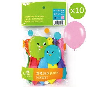7117 - 【禹華企業】圓形氣球(12寸)／10入 ☆台灣品牌 L-C13