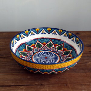 波西米亞陶瓷鄉村餐具大湯碗雞湯碗爆米花碗和面碗 烘焙用具經典