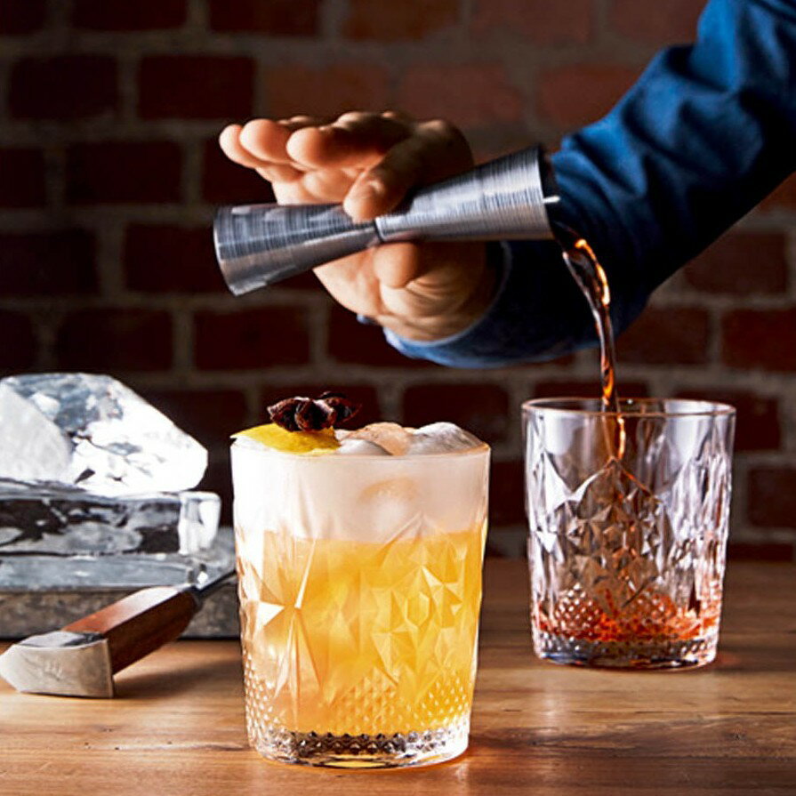 Bormioli Rocco Stone 雕花威士忌杯 飲料杯 兩種尺寸 /1入 金益合Drink eat
