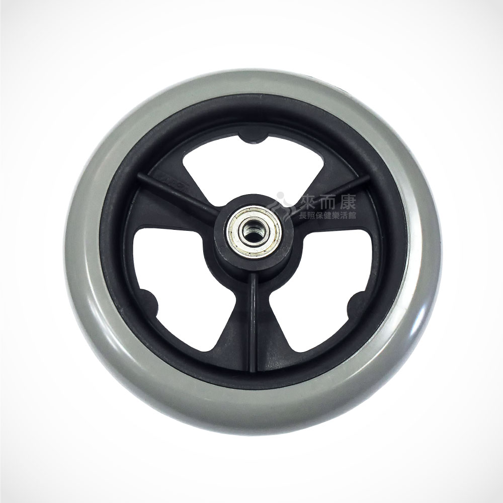來而康 康揚 硬式前輪組 6吋 替換用 2個一組 輪椅輪子 輪椅輪子更換 輪椅前輪