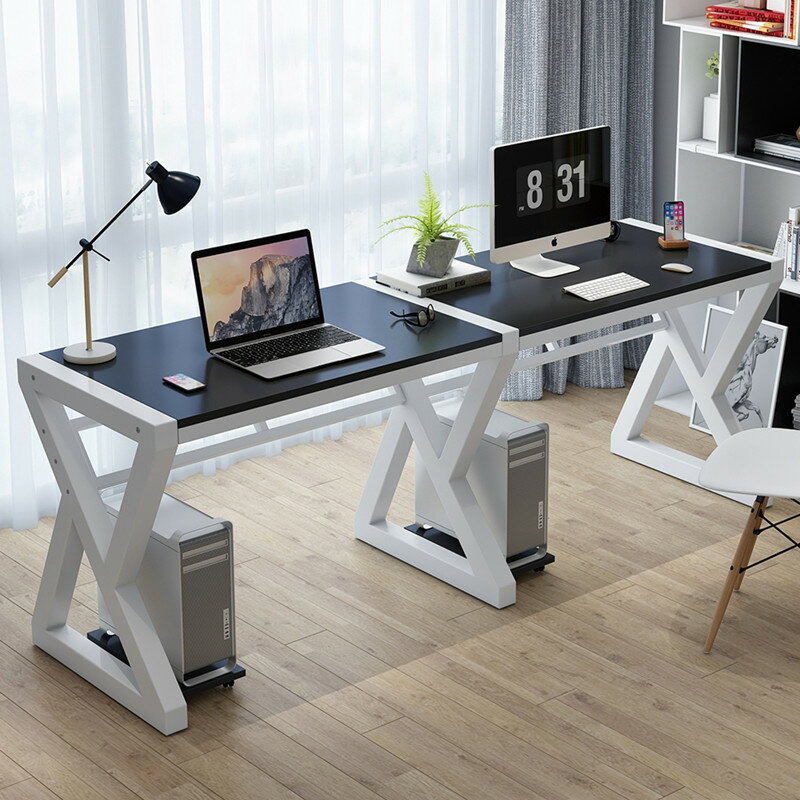 簡易辦公桌電競雙人電腦桌臺式家用書桌簡約經濟型學生一體寫字桌