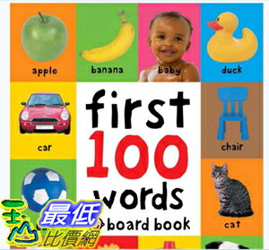 [107美國直購] 暢銷書 First 100 Words Board book – May 10, 2011